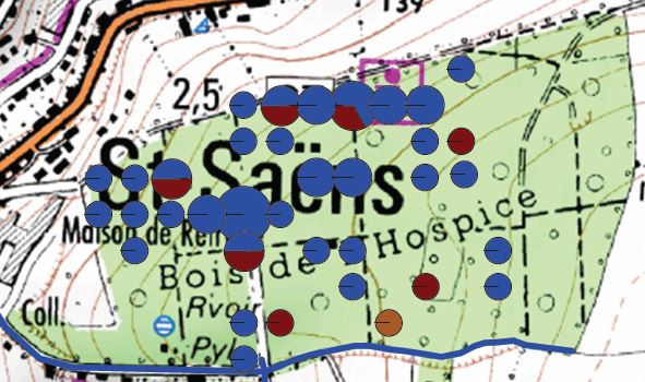 carte thématique TGB - Bois mort